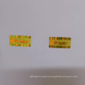 Anti Counterfeiting Sheet Adhesive Security Label Custom 3D Hologram Sticker